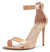 CASTAMERE Womens High Heels Sandals Buckle Ankle Strap Open Toe Basic 10CM Stilettos Sandal