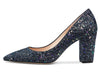 CASTAMERE Womens High Heel Pointed Toe Slip-on Fashion Glitter Pumps 8CM