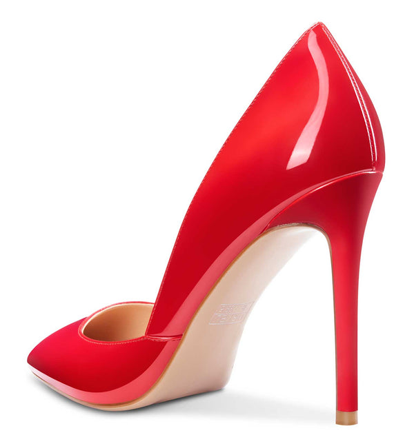 CASTAMERE Womens D'Orsay Slip On High Heels Pumps Elegant Pointy Toe Stilettos 10CM Heel Shoes