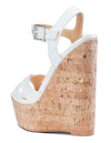 CASTAMERE Womens High-Heel Platform Wedge Heel Sandals Slingback Sexy Ankle Strap Open Toe 16CM Heels