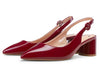 CASTAMERE Womens Chunky Block Heels Slingback Pumps Slip-on Pointy Toe 5CM Heel Sandals