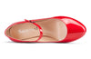 CASTAMERE Women Chunky Heel Pumps Mary Jane High Heels Round-Toe Shoes Dinner Wedding Pump 3Inch Block Heels