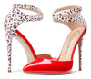 CASTAMERE Womens Ankle Strap High Heels Sandals Pointed Toe Sexy Sandal 12CM Stilettos Pumps