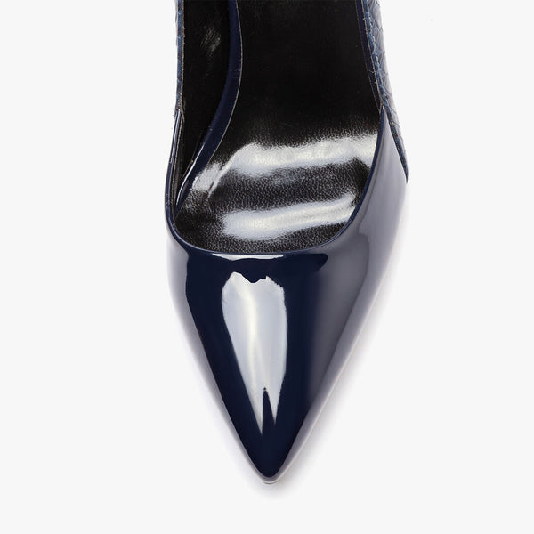 CASTAMERE Womens Leather Lining High Heels Pumps Pointed Toe Slip-on 10CM Shoes