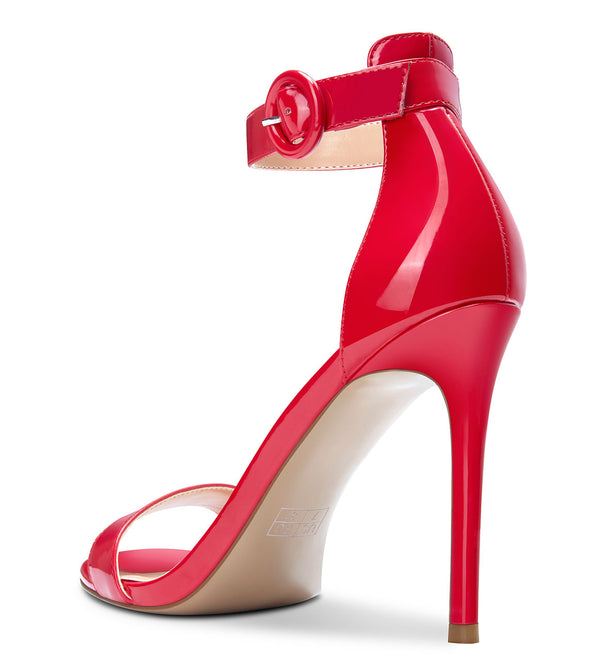 CASTAMERE Womens High Heels Sandals Buckle Ankle Strap Open Toe Basic 10CM Stilettos Sandal