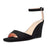 TNYNFBEB Women High Wedge Heel Peep Open Toe Sandals Ankle Strap Buckle Office Party Cute Classic 3.9 Inches Heels Black