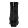 Castamere Women Chunky Block Low Heel Close Pointed Toe Ankle Boots Short Bootie Slip-on Zipper 1.4 Inches Heels Classic Cute Shoes Black