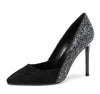 CASTAMERE Womens Leather Lining High Heels Pumps Pointed Toe Slip-on 10CM Shoes