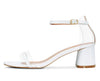 CASTAMERE Womens Chunky Block Mid Heels Sandals Transparent Ankle Strap Open Toe 5CM Heeled Sandal