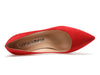 CASTAMERE Womens High Heel Pointed Toe Slip-on Suede Pumps 8CM