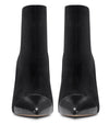CASTAMERE Women's High Heel Ankle Boots Slip-on Pointed Toe Stretch Boot Stilettos Classic PU-Suede Boots 10CM Heels
