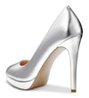 CASTAMERE Womens High Heels Platform Pumps Slip-on Stilettos 12CM Heel Office Dress Patent Shoes