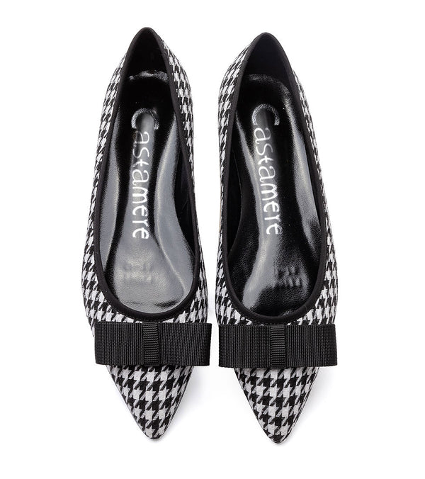 CASTAMERE Women's Comfortable Ballet Slip-on Flats Pointed Toe Elegant Pumps with Bow-Knot Colorfull Flat Shoes