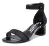 CASTAMERE Womens Chunky Block Heel Sandals Ankle Strap Open Toe Buckle 5CM Heels Sandal