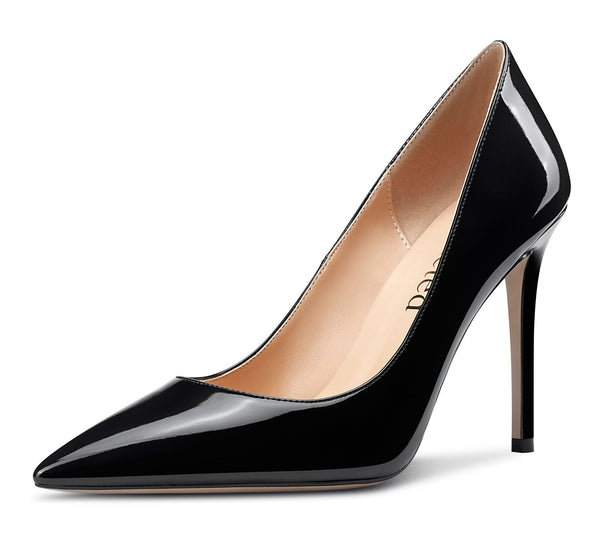 CASTAMERE Womens High-Heels Pumps Stiletto Pointed-Toe Slip-On Pump Evening Shoes 4 Inch Heel