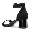 CASTAMERE Womens Chunky Block Heel Sandals Ankle Strap Open Toe Buckle 5CM Heels Sandal