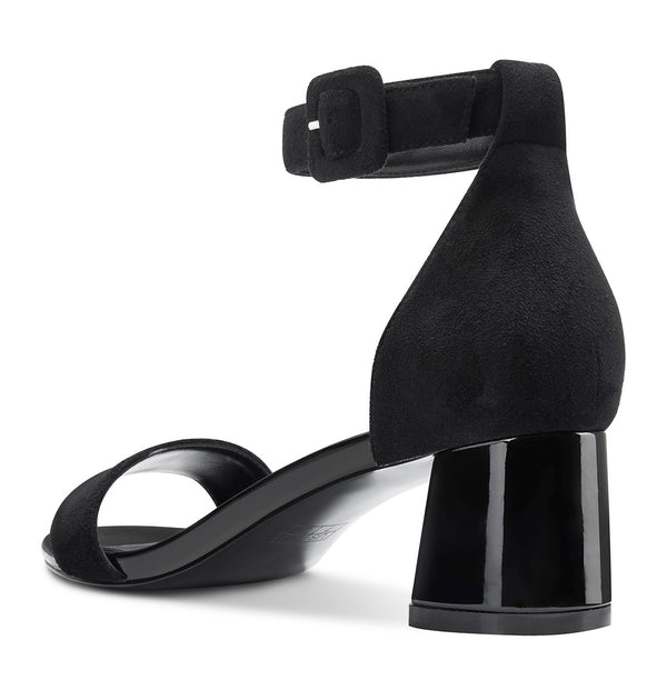 CASTAMERE Womens Chunky Block Heel Sandals Ankle Strap Open Toe Buckle 5CM Heels Sandal