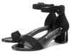 CASTAMERE Womens Chunky Block Heel Sandals Ankle Strap Open Toe Buckle 5CM Heels Sandal