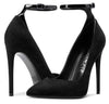 CASTAMERE Womens Sexy Ankle Strap High Heels Pumps Elegant Pointy Toe Stilettos 12CM Heel Shoes