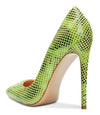 CASTAMERE Womens Sky High Heels Basic Pumps Pointed Toe Stilettos 12CM Heel Snake Shoes